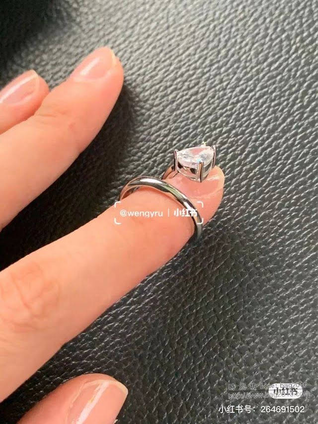 Tiffany飾品 蒂芙尼女士專櫃爆款女戒指 Tiffany水晶鑽戒  zgt1764